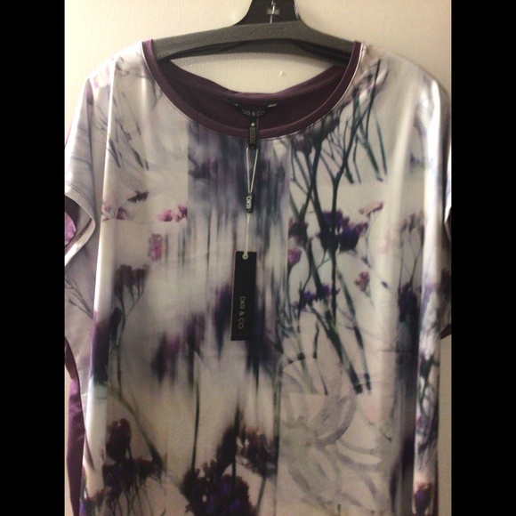 🌟 Full Figure Capsleeve Print Top - Picture 3 of 6